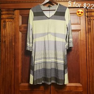 Robert Louis Casual Dress Green Large